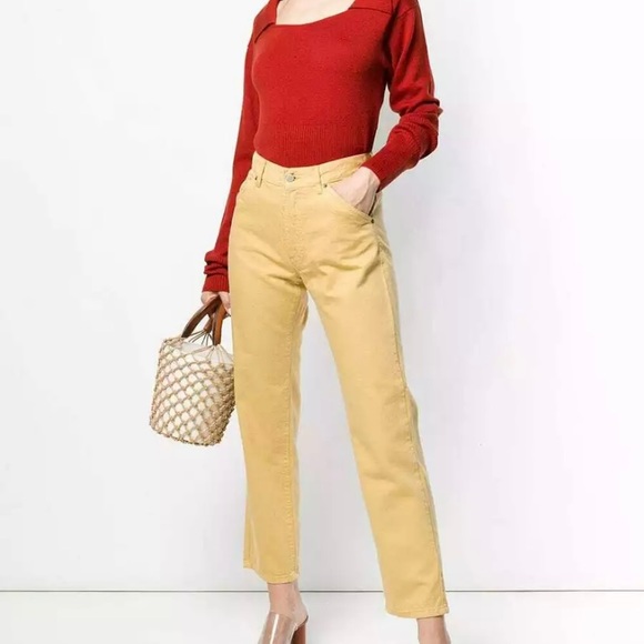 NWOT Jacquemus Red Brick Square Neck Sweater- 6 - Picture 7 of 9